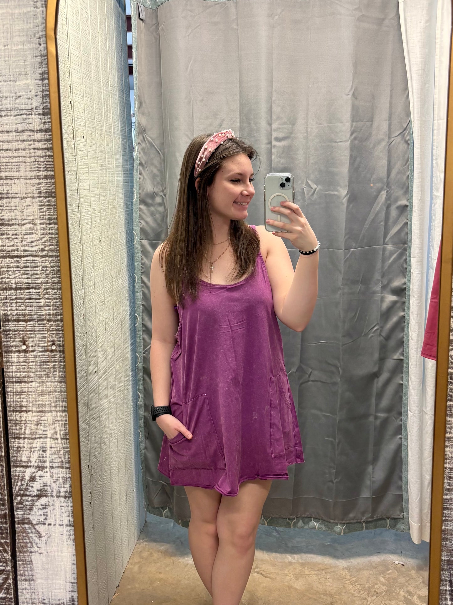 On the Move Mineral Wash Dress