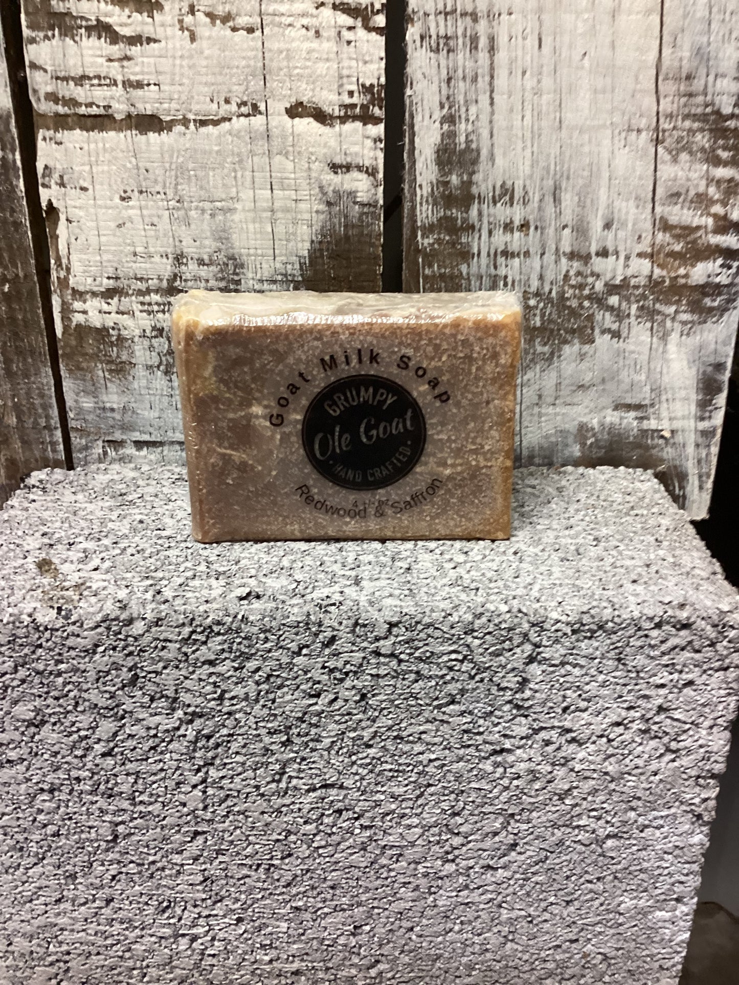 Grumpy Ole Goat- Goat Milk Soap- Redwood & Saffron