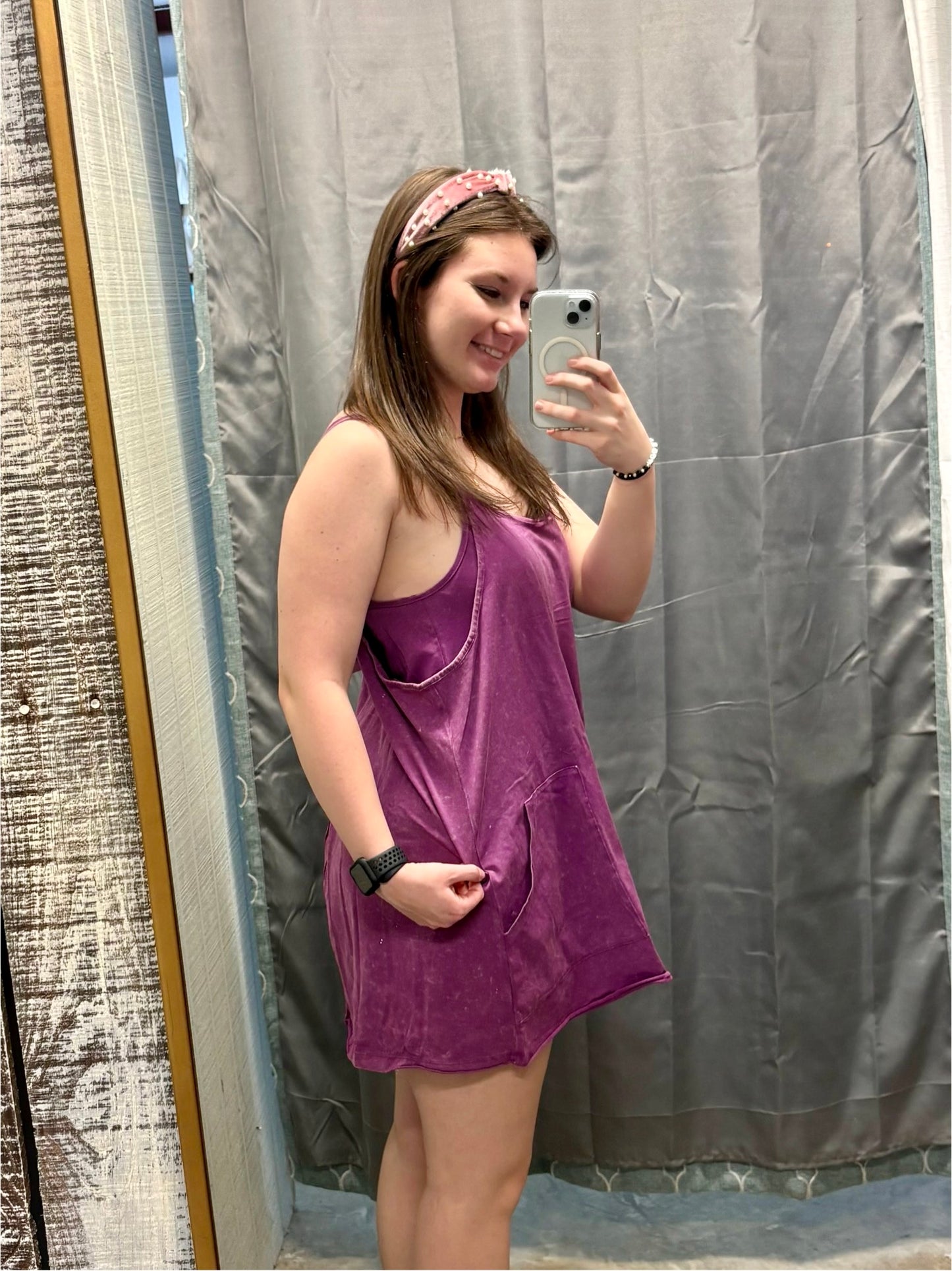 On the Move Mineral Wash Dress
