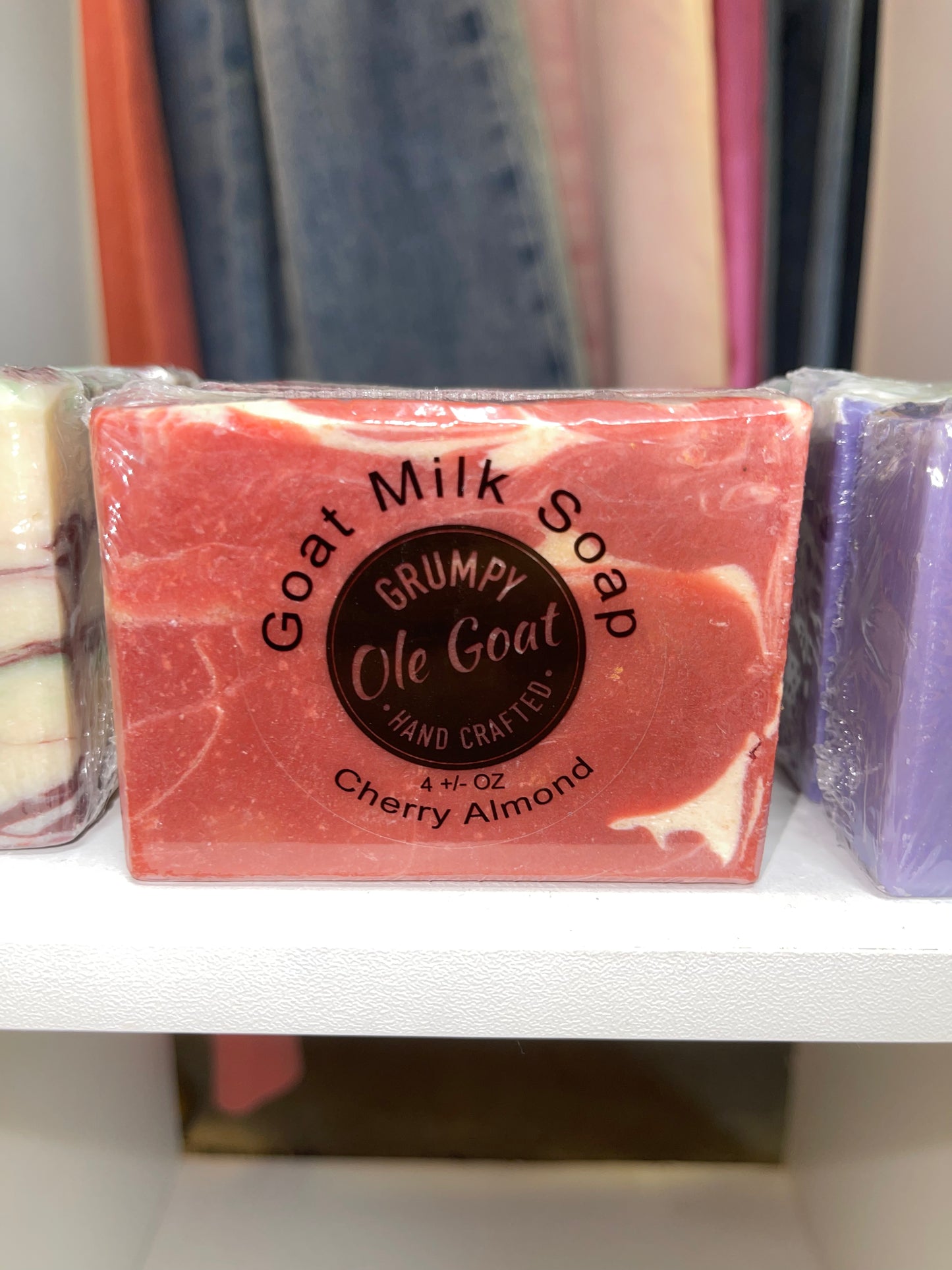 Grumpy Ole Goat- Goat Milk Soap- Cherry Almond