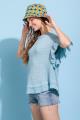 Waffle Knit w/ruffle sleeve top