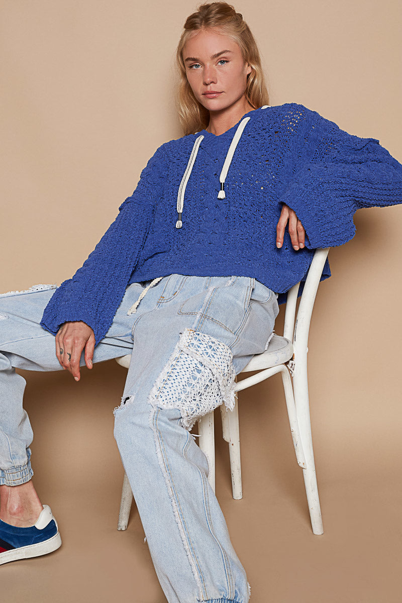 Tie It Together: Chenille Hoodie