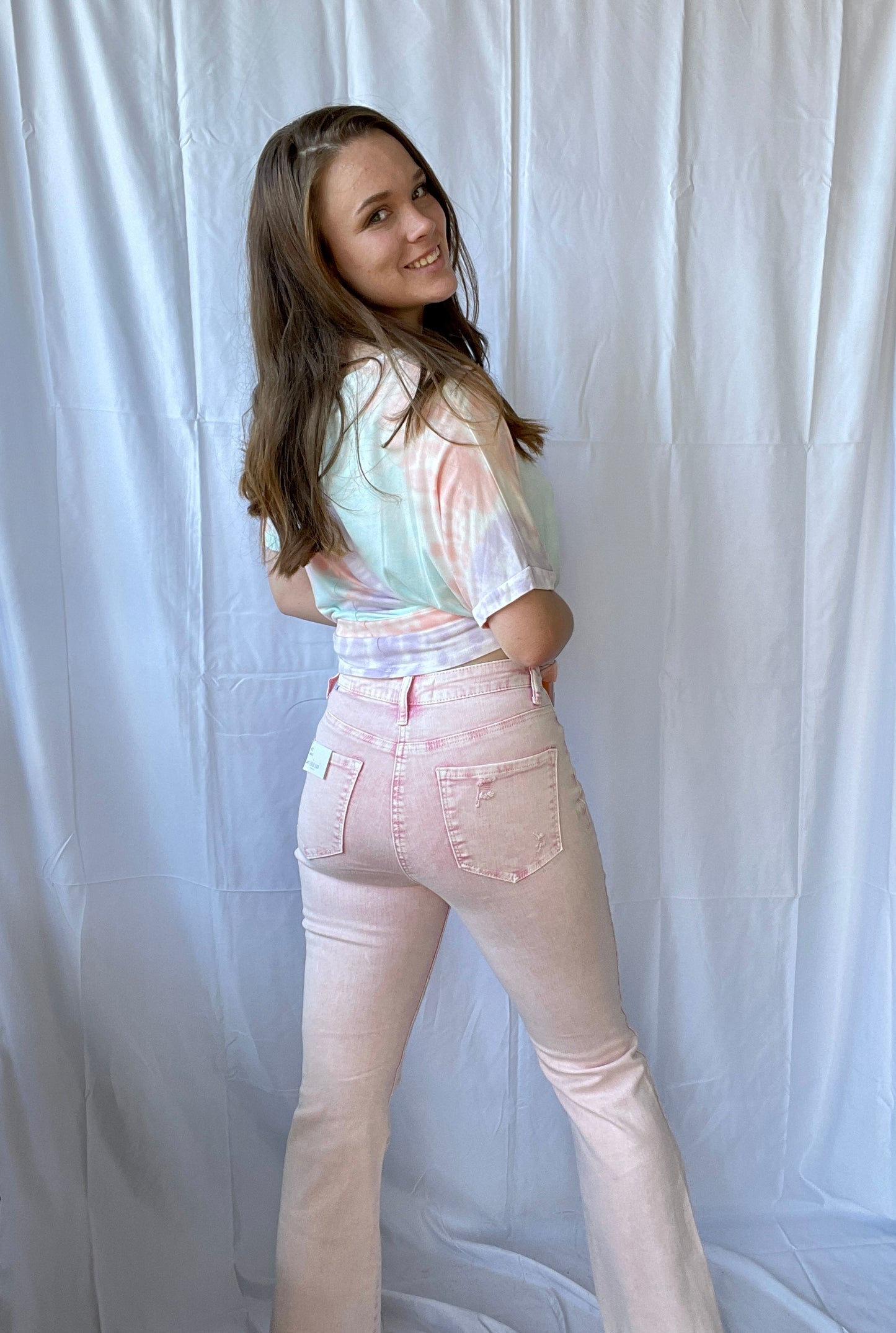 Vintage Pink Risen Denim