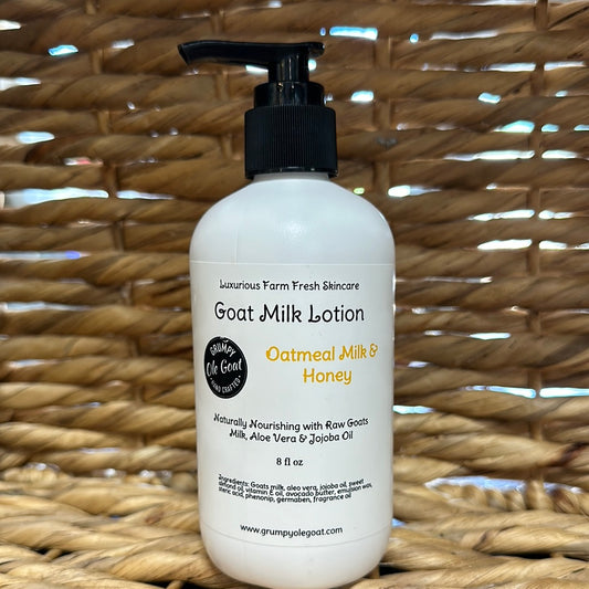 Grumpy Ole Goat- Goat Milk Lotion- Oatmeal Milk & Honey Lotion