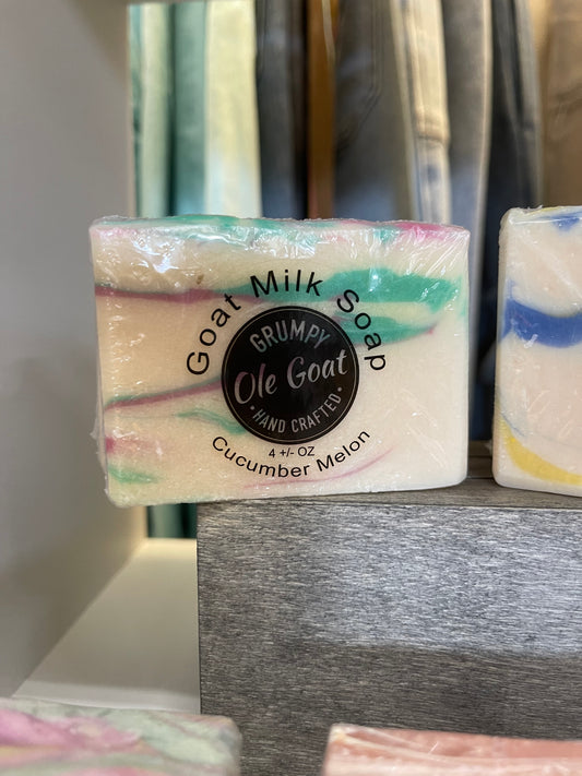 Grumpy Ole Goat- Goat Milk Soap- Cucumber Melon