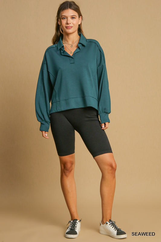 The Addison Polo Sweatshirt