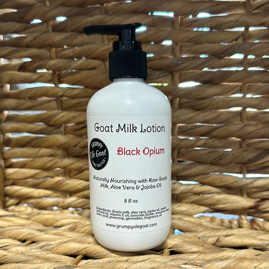 Grumpy Ole Goat- Goat Milk Lotion- Black Opium