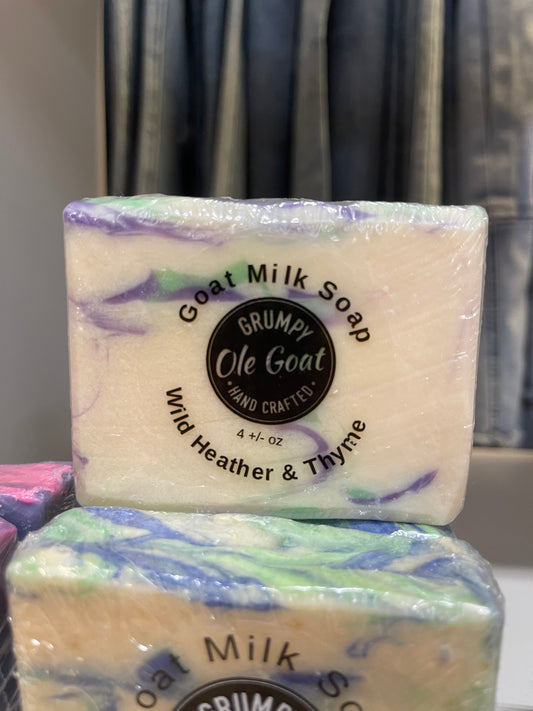 Grumpy Ole Goat- Goat Milk Soap- Wild Heather & Thyme