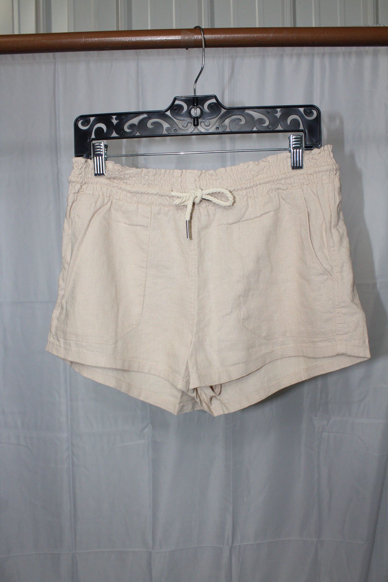 Papaya Linen Shorts