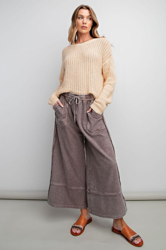 LalaPalazzo Espresso Knit Pants