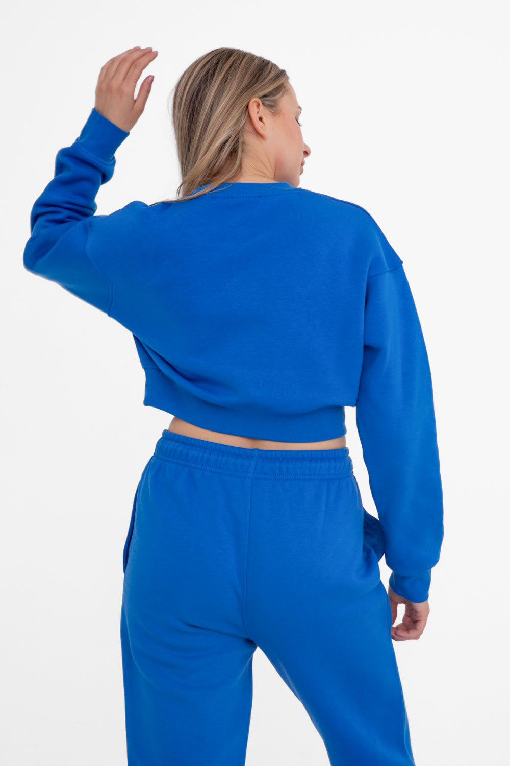 No Rainy-Day Blues Cropped Sweatshirt