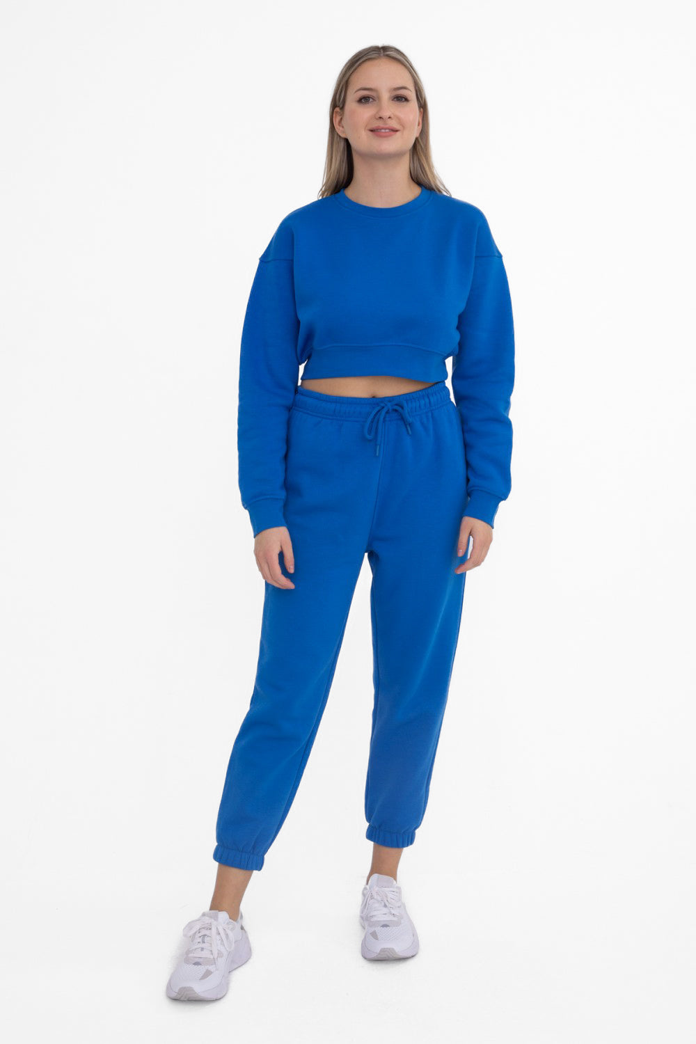 No Rainy-Day Blues Cropped Sweatshirt