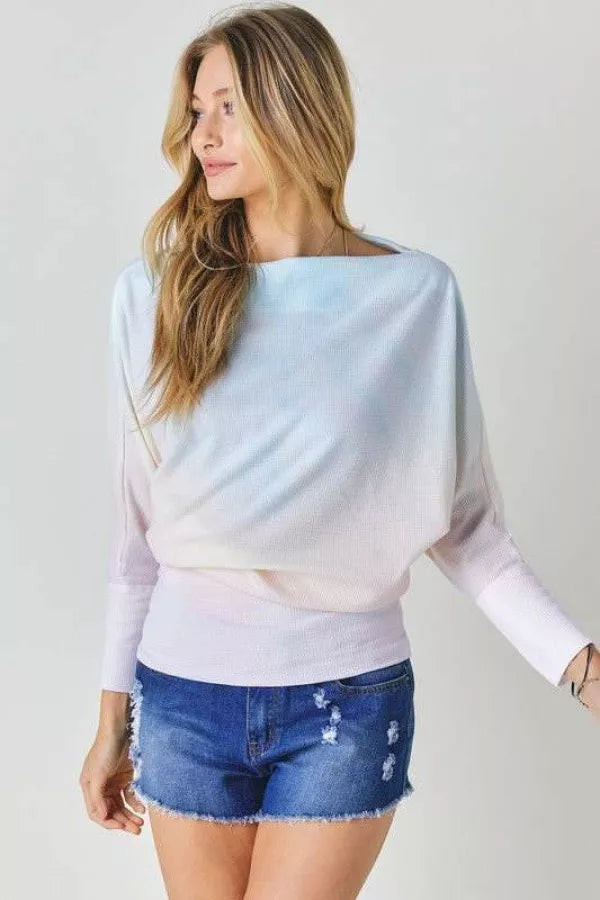 Pastel Tie Dye Fall Top