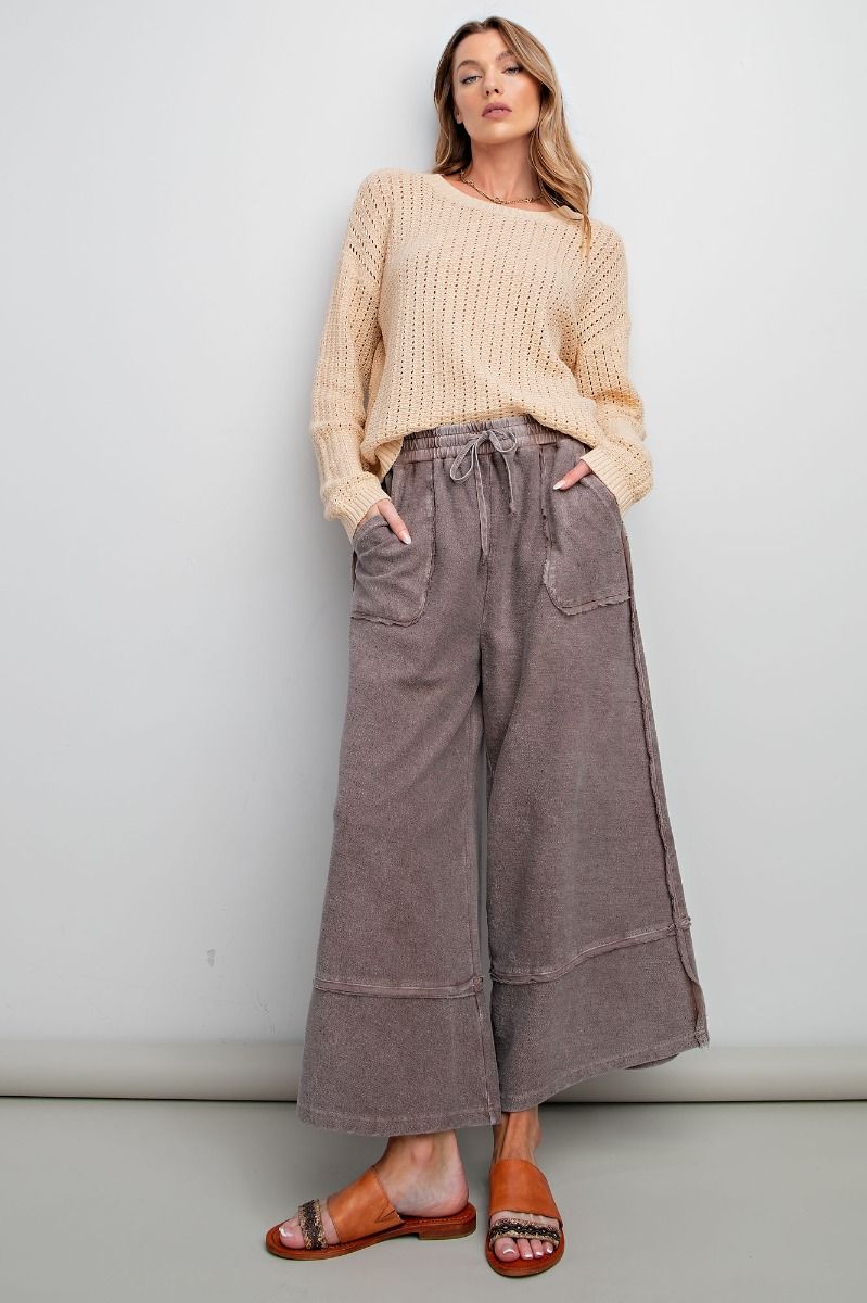 LalaPalazzo Espresso Knit Pants