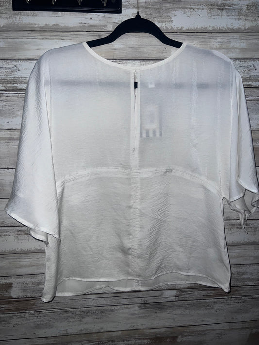 White Silk Glam Top