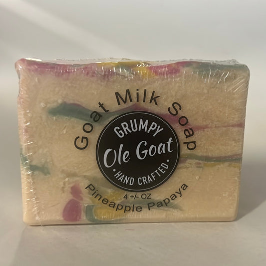 Grumpy Ole Goat- Goat Milk Soap- Pineapple Papaya