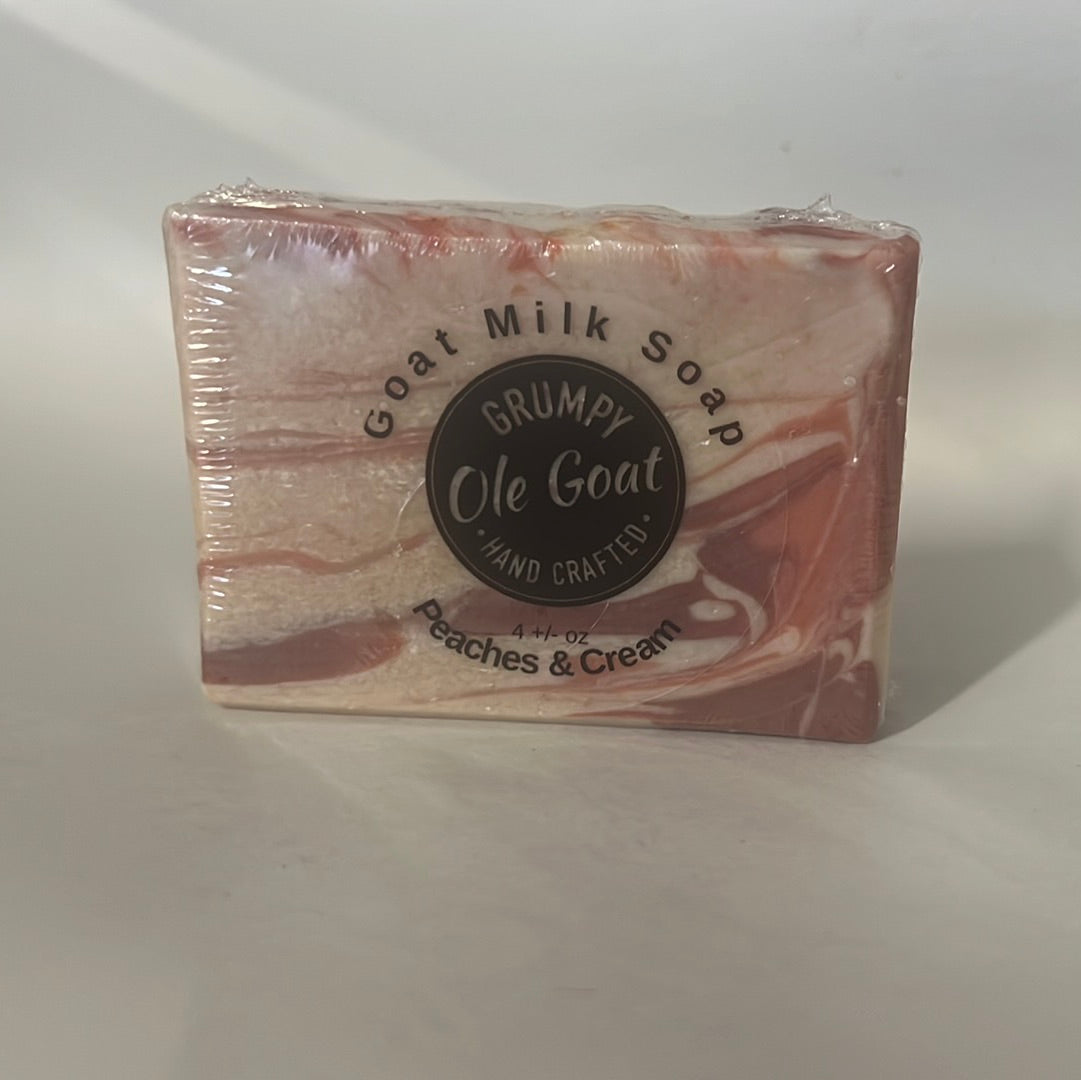 Grumpy Ole Goat- Goat Milk Soap- Peaches & Cream